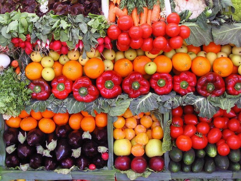 Vitamine für die Potenz in Gemüse und Obst
