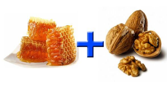Honig und Nüsse sind gesunde Lebensmittel, die die männliche Potenz stimulieren. 